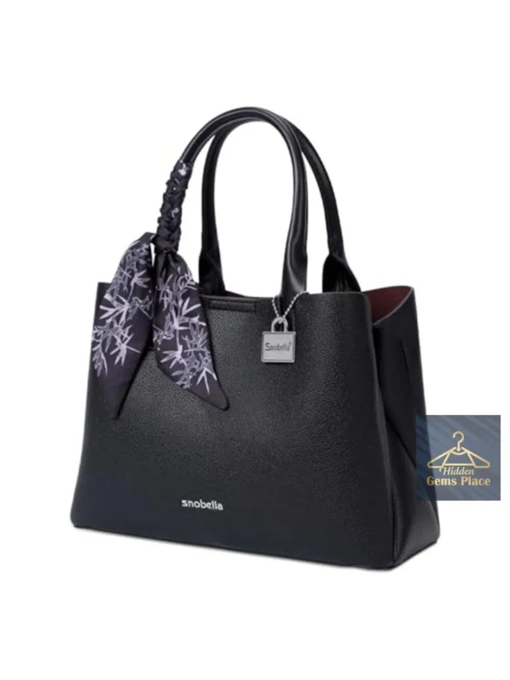 PU Leather Hobo Crossbody Bag with Adjustable Strap 3 Compartments